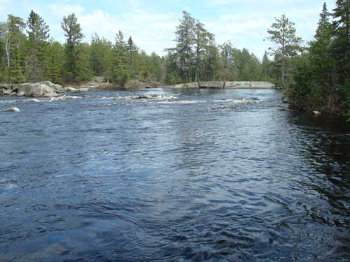 Rapids in the Boundary Waters